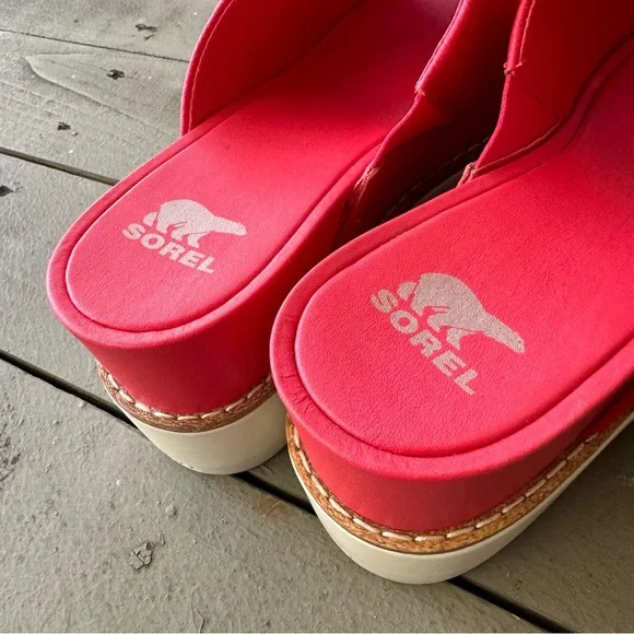 SOREL Women’s Joanie Lv Platform Wedge Slide Shoes Size 9.5 - Picture 5 of 6